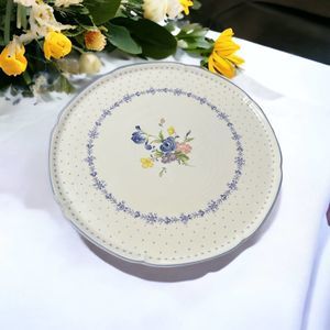 Blue Peony by NIKKO 11" Cake Plate Used